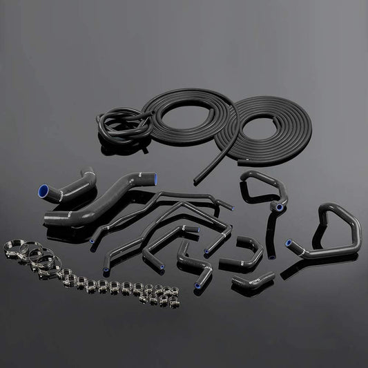 Compatible For Subaru Impreza Wrx Mk10 Grb/gh 2008-2011 2009 2010 Silicone Radiator Hose Kit Clamps + Vacuum Pipe Kit Black