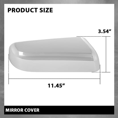 G-PLUS Mirror Covers Left & Right 2pcs Silver Compatible with Ford F150 2009-2014 9L3Z17D743CA, 9L3Z17D742CA