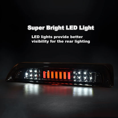 G-PLUS LED Third Brake Light Compatible with Toyota Tundra 2007-2018, Rear 3rd High Mount Cargo Light, Type I, Smoky Lens Clear Housing, 81570-0C050