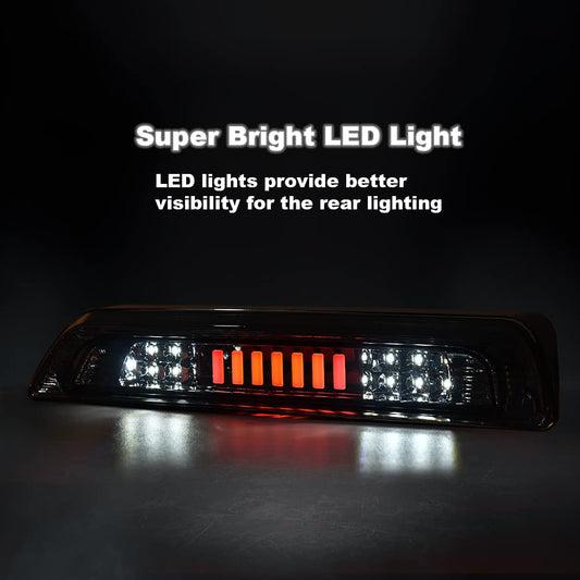 G-PLUS LED Third Brake Light Compatible with Toyota Tundra 2007-2018, Rear 3rd High Mount Cargo Light, Type I, Smoky Lens Clear Housing, 81570-0C050