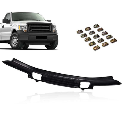 G-PLUS Front Bumper Lower Valance Compatible with Ford F150 4WD 2009-2014 Replacement for FO1095228C 9L3Z17626B Textured Valance Panel with Fog Light Holes