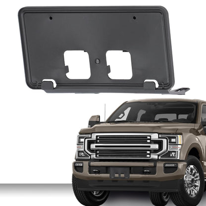 G-PLUS Front License Plate Bracket Compatible with Ford F250 F350 Super Duty 2020-2022 LC3Z-17A385-AB Black License Plate Holders Black