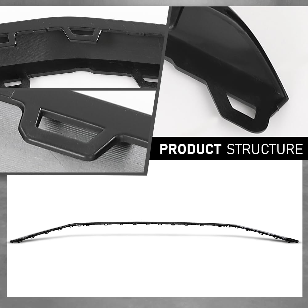 G-PLUS Front Bumper Cover Molding Trim Impact Strip, Compatible with Audi SQ5 & Q5 2018-2020 W/Sline Package, AU8537659, 80A853765RN4