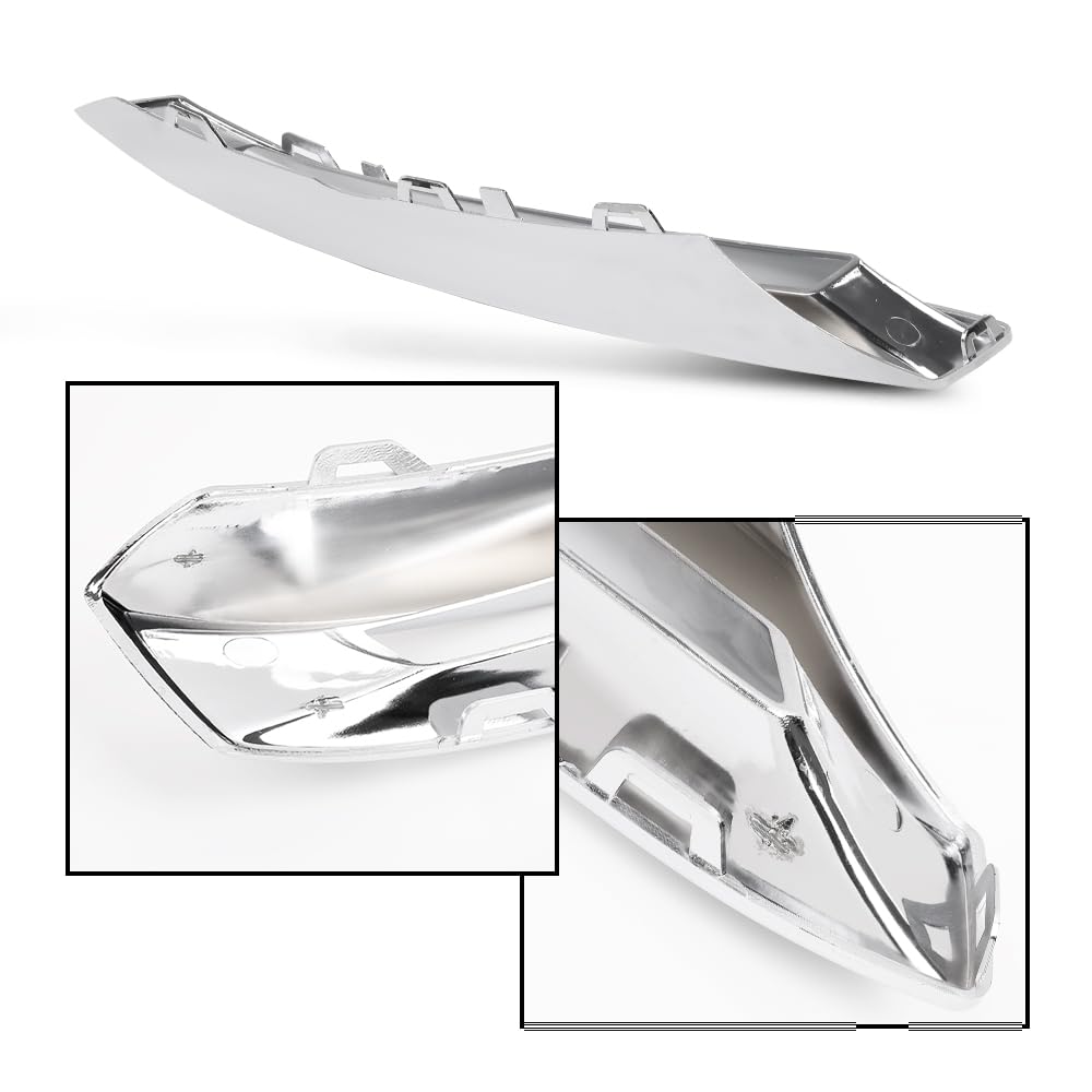 G-PLUS Front Fog Light Cover Chrome Trim Driver and Passenger Side Compatible with Benz X166 GL500 GL550 GL63 AMG 2013-2016 A1668851774 A1668851874
