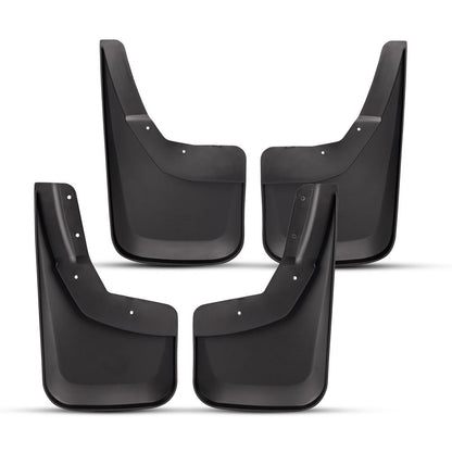 G-PLUS Mud Flap Flaps Splash Guards Mudguard Kit, Compatible with Chevy Silverado 1500 2014-2018/Silverado 2500/3500 2015-2018 Fit No Drill Mud Guards Flare Splash Guards Molded (NOT fit GMC Sierra)