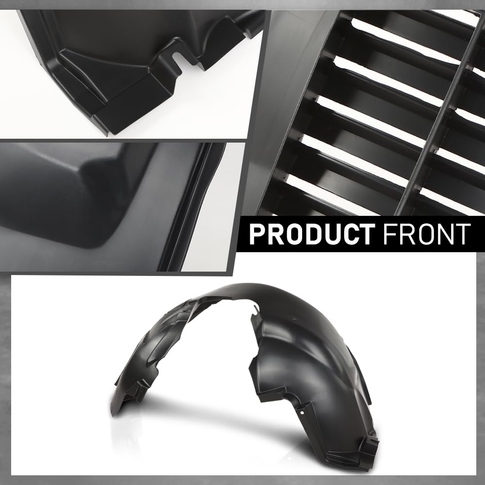G-PLUS Front Right Side Fender Liner Splash Shield Compatible with Jaguar XJ XJR X351 2010-2019 Black