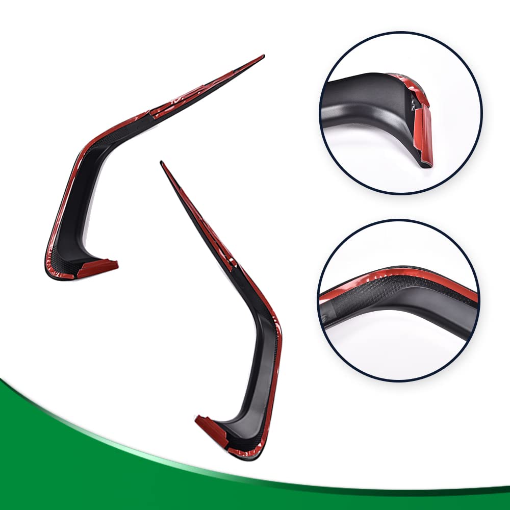 G-PLUS Rear Bumper Spoiler Air Vent Trim Cover Replacement for 2019-2021Bmw 3 Series G20 (Carbon Black)