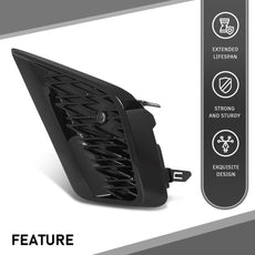 G-PLUS Fog Light Grille Insert for Lexus NX300 2018-2021 Left Gloss Black Product Specifications