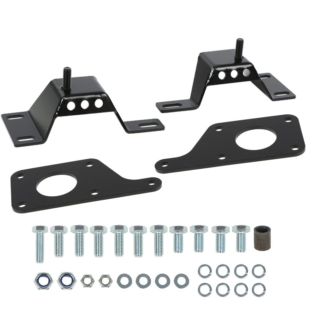 G-PLUS Engine Swap Adapter Plates w/ 4.6L Solid Mounts Compatible with Ford Mustang Chassis 1979-2004 with 5.3L 5.7L 6.0L LS Engine Swap