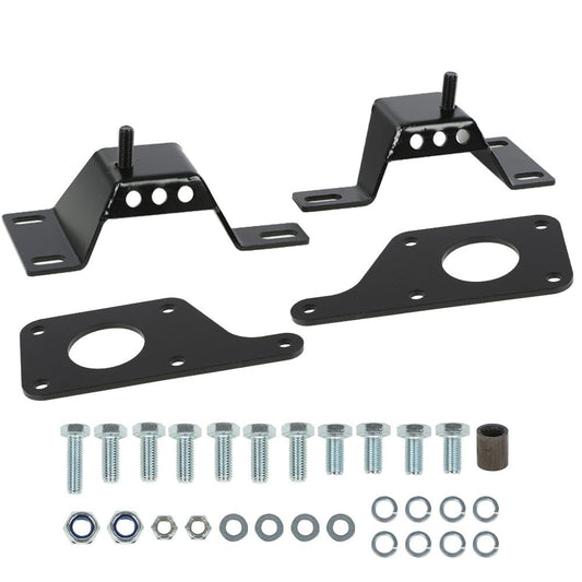 G-PLUS Engine Swap Adapter Plates w/ 4.6L Solid Mounts Compatible with Ford Mustang Chassis 1979-2004 with 5.3L 5.7L 6.0L LS Engine Swap