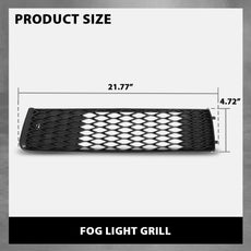 G-PLUS Fog Light Cover Grille 2PCS for Audi Q7 2010-2015 Front Close-up View