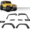 G-PLUS 4pcs Smooth Pocket Fender Flares Compatible with Jeep Wrangler TJ 1997-2006 & Wrangler LJ 2004-2006, Not Fit Sport Sport Utility Models, 6'' Wide Extended Style Wheel Protector Cover