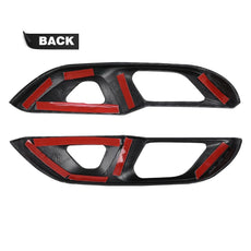G-PLUS Carbon Fiber Door Lock Switch Panel Cover for Chevy Corvette C8 2020-2023 Side View