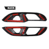 G-PLUS Carbon Fiber Door Lock Switch Button Panel Cover Trims Compatible with Chevy Corvette C8 2020 2021 2022 2023