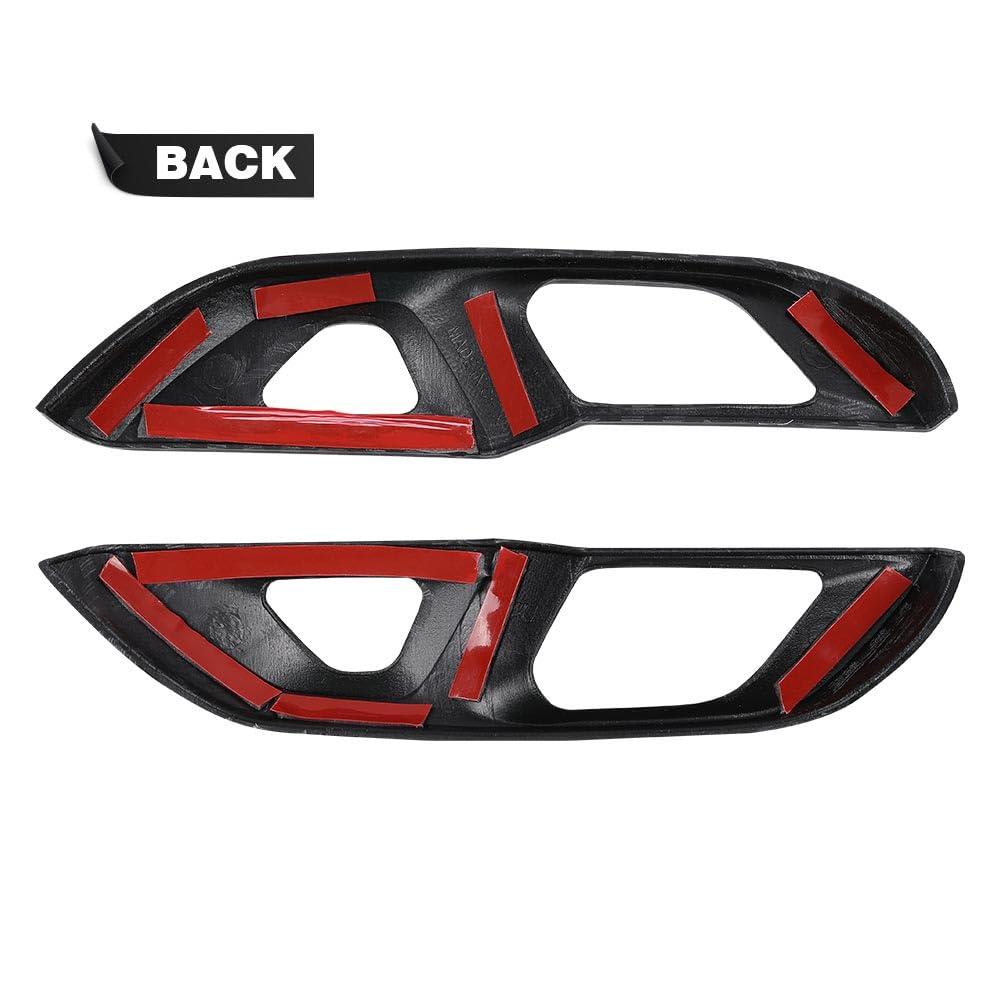 G-PLUS Carbon Fiber Door Lock Switch Button Panel Cover Trims Compatible with Chevy Corvette C8 2020 2021 2022 2023