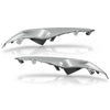 G-PLUS Front Fog Light Lamp Cover Trim Pair, Compatible with Toyota Highlander 2011 2012 2013 TO1038154 TO1039154 814810E060 814820E080, Driver & Passenger Side Fog Light Trim Silver