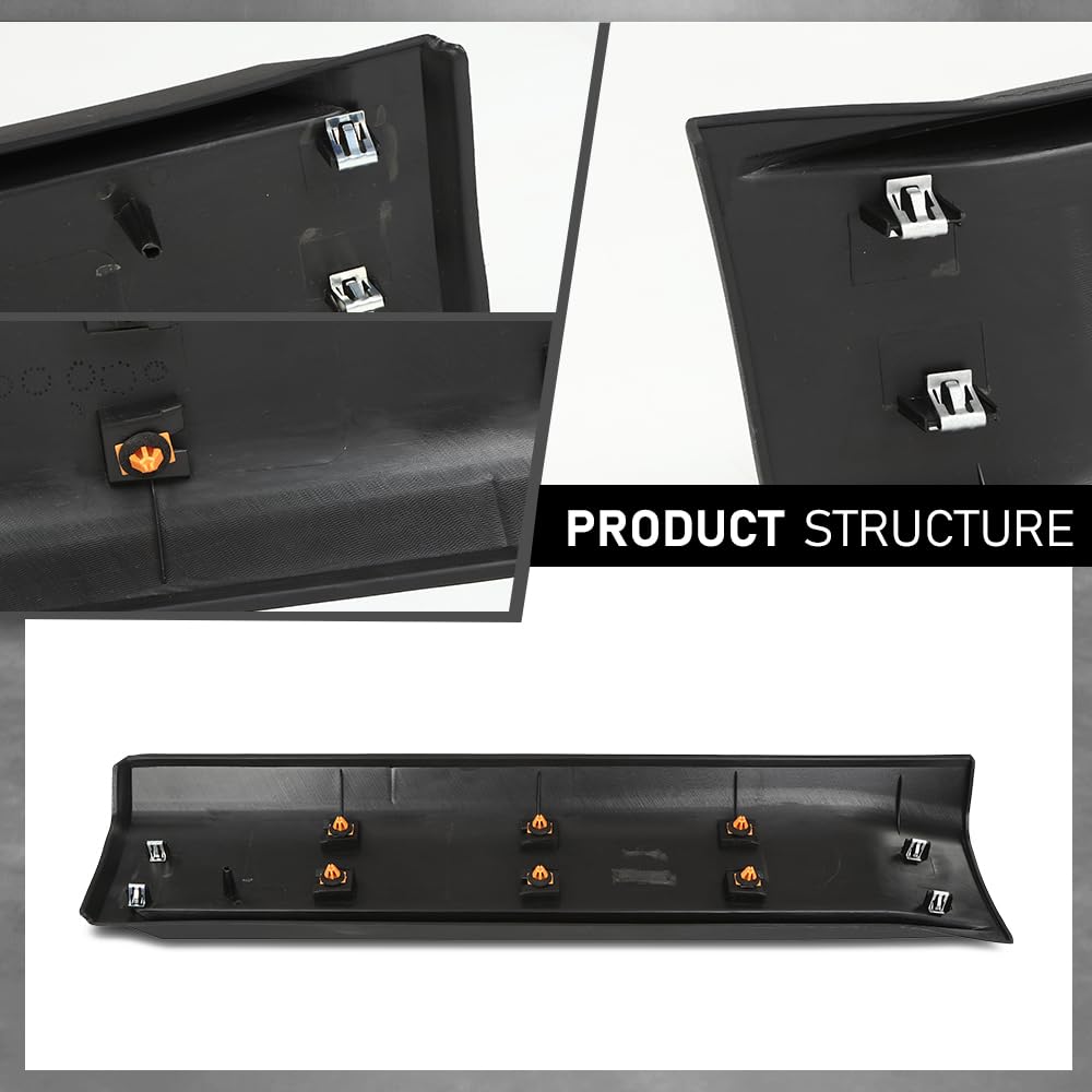 G-PLUS Rear Left Door Moldings Beltlines, Compatible with Ford Edge Limited 2008-2014/SEL Plus 2007/(submodel: SE, SEL) 2007-2014. Fit Lincoln MKX Base 2007-2010, 7T4Z7825557BA, FO1504111