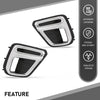 G-PLUS Front Fog Light Cover Bezel Trims, Compatible with Subaru Forester (submodel: Premier, Touring) 2019-2021, LH Driver & RH Passenger Side 2PCS, 57731SJ120, 57731SJ130