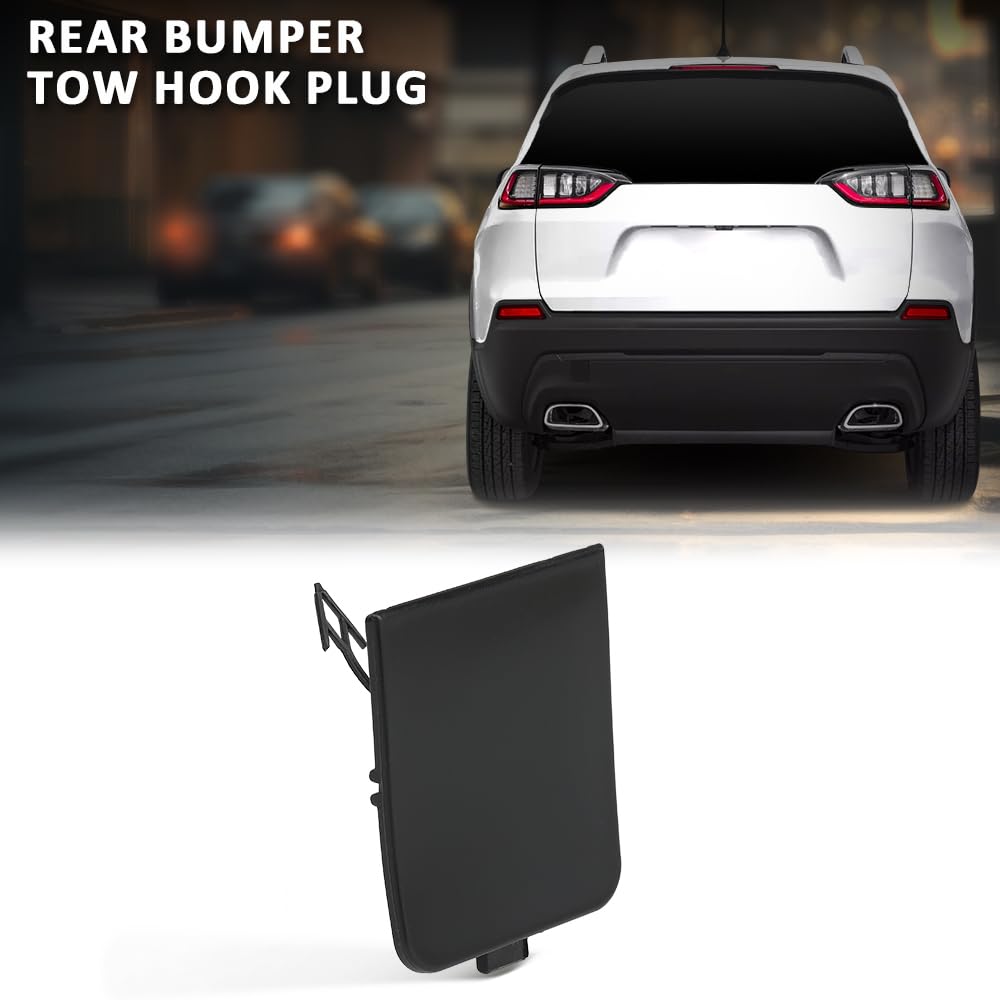 G-PLUS Rear Bumper Tow Hook Plug Cover Compatible with Jeep Cherokee 2019-2023 68306584AA