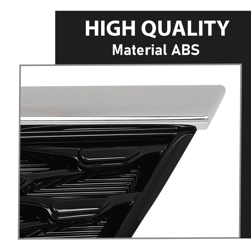G-PLUS Front Upper Bumper Grille Assembly, Compatible with Kia Optima SX SXL Turbo 2016 2017 2018, Chrome