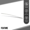G-PLUS Rear Right Door Frame Chrome Molding Trim Compatible with Kia Optima 2011-2015 838602T000, 83860-2T000 Silver