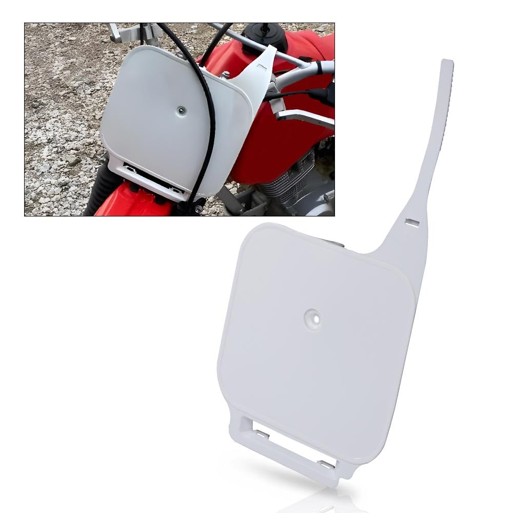 G-PLUS Front Number Plate Compatible with Honda XR70R 1997-2000/Fit Honda XR80R XR100R 1987-2000 61136-GN1-000ZE