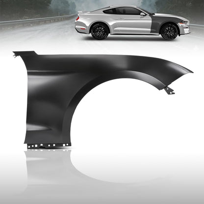 G-PLUS Front Right Passenger Side Fender Compatible with Ford Mustang GT 2018-2021 JR3Z16005A, JR3A16005B Black