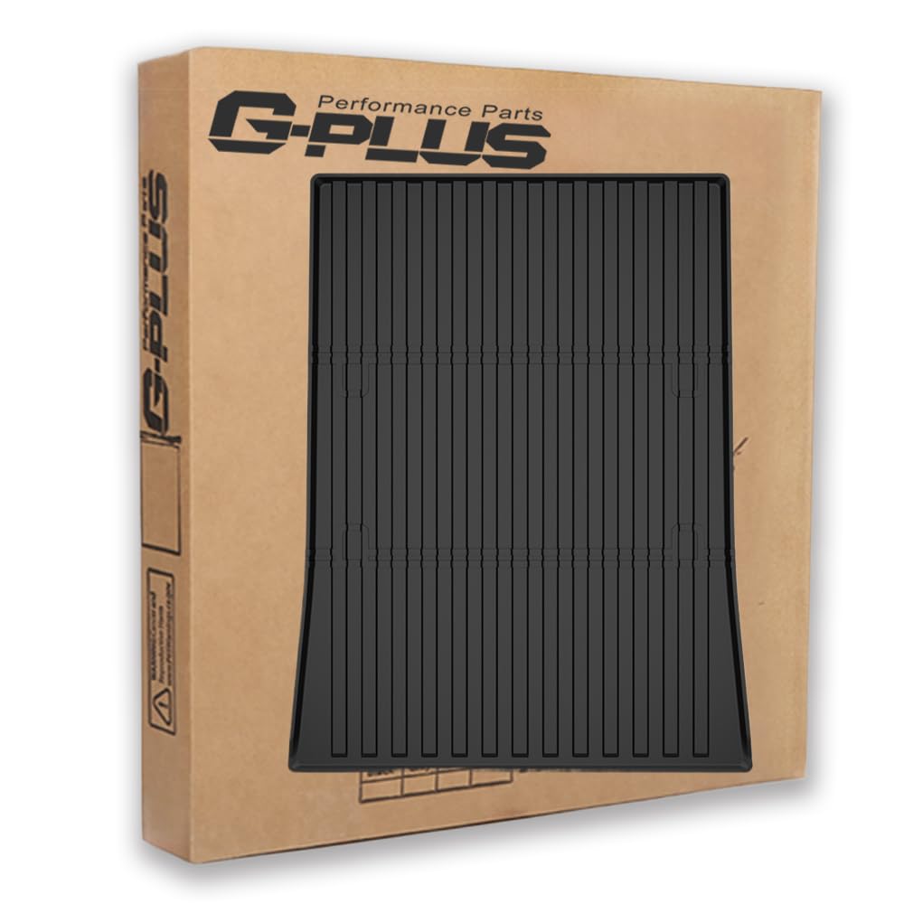 G-PLUS Trunk Mat Cargo Liner Compatible with Tesla Cybertruck 2023 2024 2025 TPE All Weather Protection Trunk Mat Black