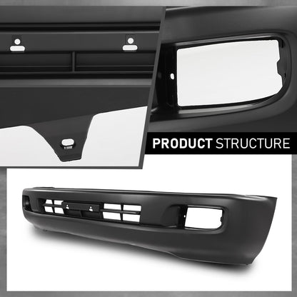 G-PLUS Front Bumper Cover Fog Lamp Holes Primed Compatible with Toyota Land Cruiser Base 2003-2007 5211960918, TO1000267