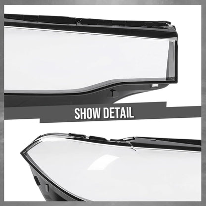 G-PLUS Headlight Lens Cover Compatible with BMW X7 X7M G07 2019-2022 Right Side Front Headlamp Lens Cover Clear