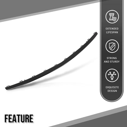 G-PLUS Front Bumper Face Bar Trim Molding Step Pad Fit Benz E43 AMG 4Matic 2017-2018, Fit Models w/o AMG Carbon Fiber Package, With AMG Styling Package and Night Package 2138857800 Glossy Black