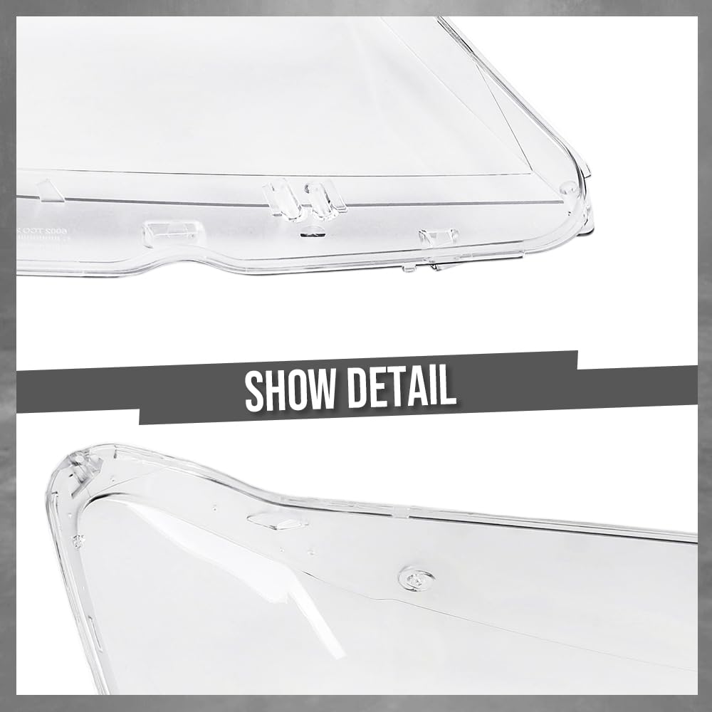 G-PLUS Headlight Lens Cover Compatible with BMW X3 F25 2011-2014 Left Side Front Headlamp Lens Cover Clear