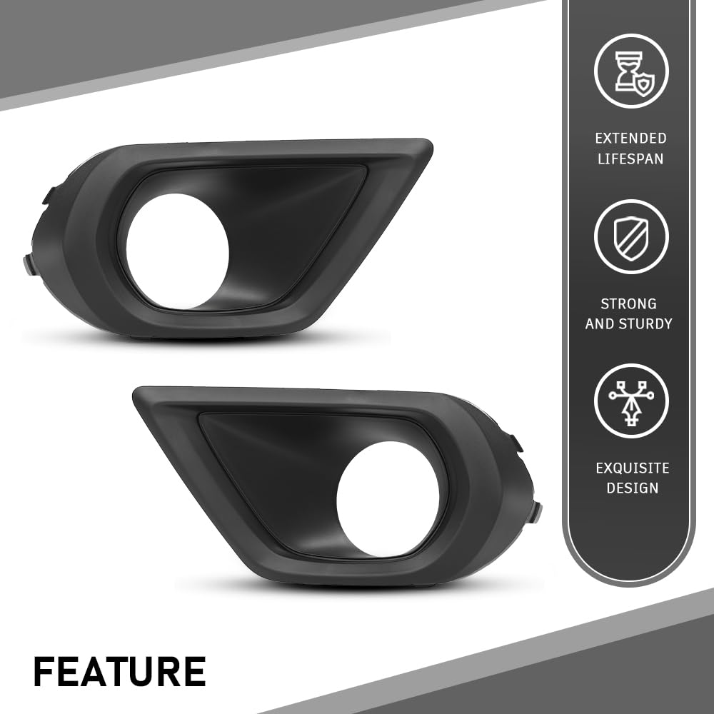 G-PLUS Fog Light Bezel Cover Set Compatible with Subaru Forester 2.5i Model 2014-2016,Not Fit XT Models,Not Fit Forester 2.0XT Model 57731SG030