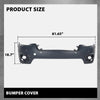 G-PLUS Front Upper Bumper Cover Compatible with Jeep Cherokee 2019-2023, 68406536AD, CH1014141, Primed Black