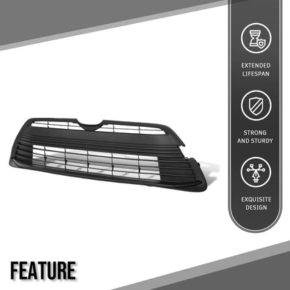 G-PLUS Front Bumper Grille Compatible with Toyota Corolla LE Base XLE 2023-2024 w/o SE, XSE Sport Bumper 53102-02640 Black