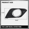 G-PLUS Fog Light Bezel Covers Trim Left + Right Driver Passenger Compatible with Nissan Rogue 2014-2016