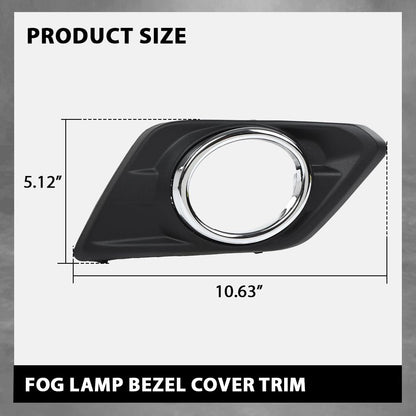 G-PLUS Fog Light Bezel Covers Trim Left + Right Driver Passenger Compatible with Nissan Rogue 2014-2016