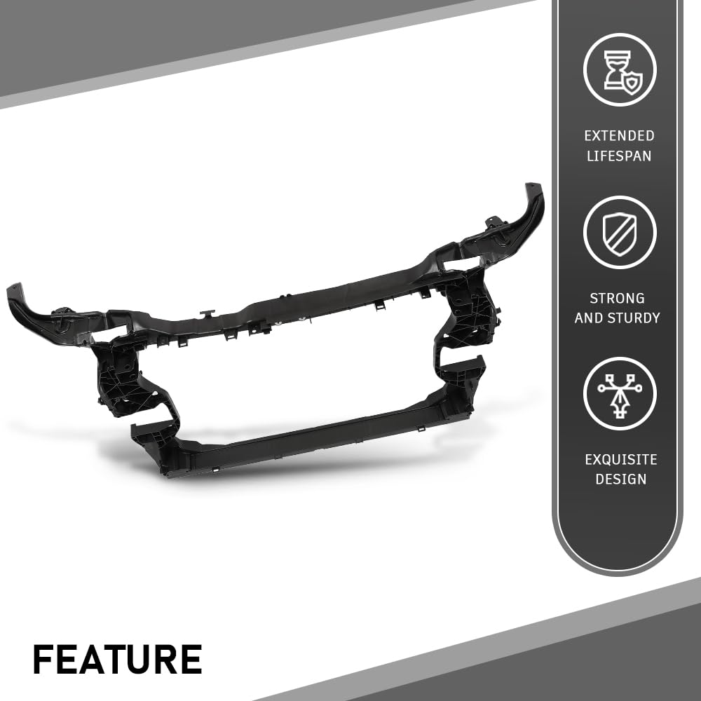 G-PLUS Radiator Support Core Assembly, Compatible with Audi Q5 2018-2023/ Q5 PHEV 2020-2023 L4 2.0L, AU1225140, 80A805594B, 80A805594
