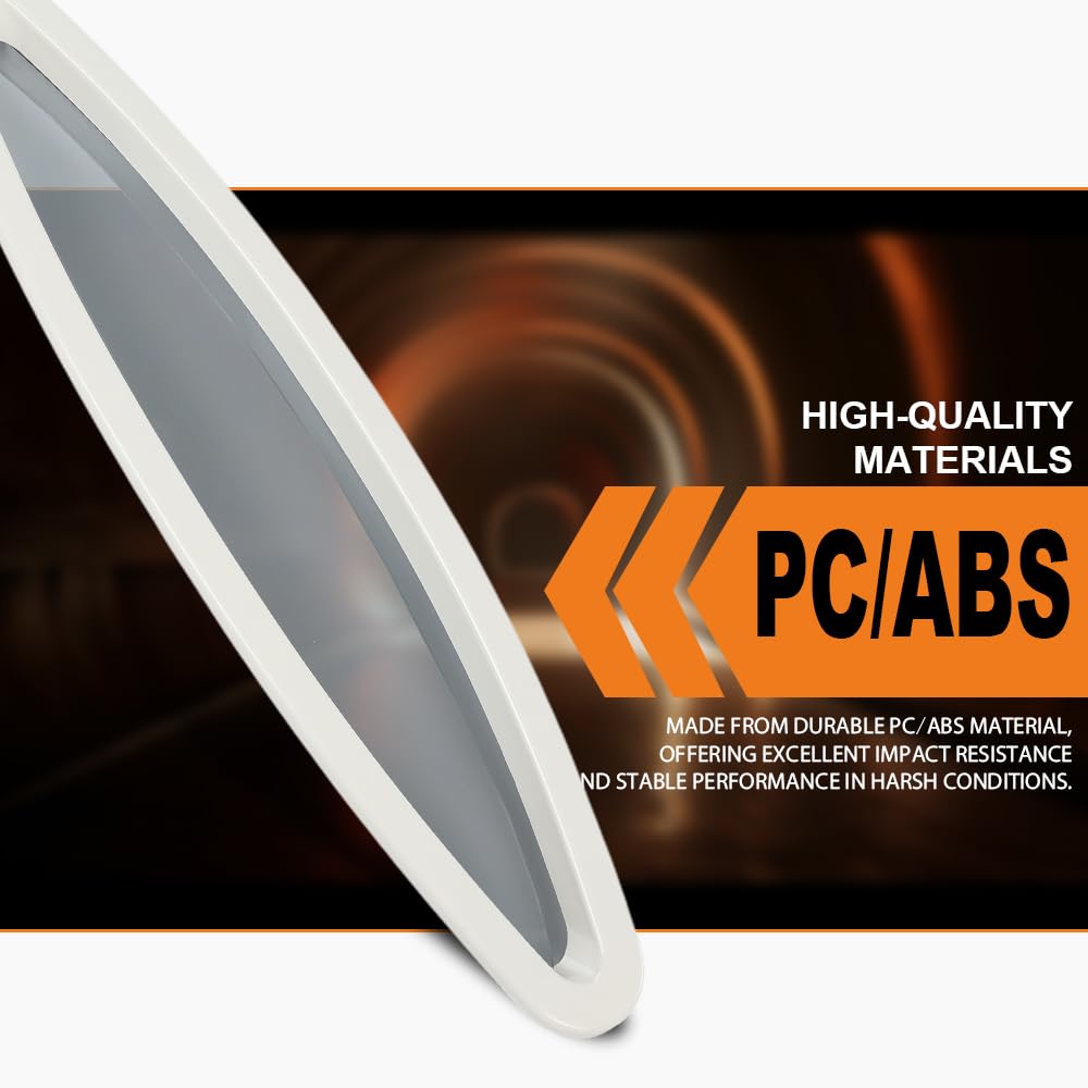G-PLUS Porthole Window with Outer Ring Compatible with Sea Ray 225 Weekender 2004 2007 Fit Many Searay Sundancers, Weekenders, Express Cruisers and Others From The 1980'S Era on UP White
