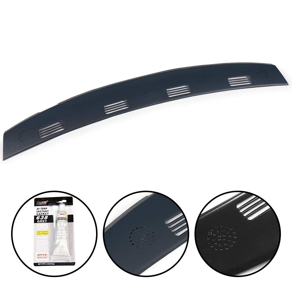 G-PLUS TPE Cover for Defrost Dash Panel Dark Blue Compatible with 2002 2003 2004 2005 Dodge Ram 1500/2003-2005 Dodge Ram 2500 3500