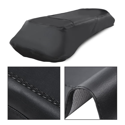 G-PLUS Pair Plain Hard Leather Saddlebag Speaker Lid Covers Fit 1993-2013 Touring Road King Electra Road Street Glide