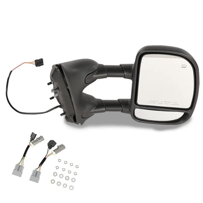 G-PLUS Manual Towing Side Heated Mirrors Compatible With Only 1999-2007 Ford F250/F350/F450/F550 Super Duty models only(without signal lights) 2001-2005 Ford Excursion FO1321218