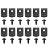 G-PLUS 1" Tall Rocker Molding Clips and Screw Set - 12 Pieces Compatible with GM Models Chevy 1962 1963 1964 1965 1966 1967 with Wide Style Rocker Panel Moldings