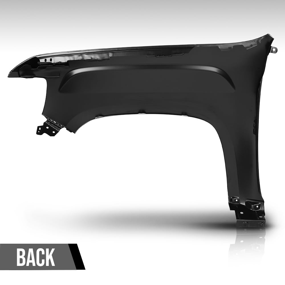 G-PLUS Fender Front Right Side Compatible with GMC Canyon (submodel: Base, SL, SLE, SLT) 2015-2020, Fit GMC Canyon Denali 2017-2022 GM1241405, 23373628 Primed Black
