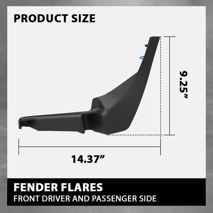 G-PLUS Front Bumper Fender Flares Trim Left Right 2Pcs Compatible with Range Rover Evoque 2012-2015
