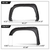 G-PLUS 4PCS Riveted-Pocket Fender Flares Compatible with Toyota Tundra 2014 2015 2016 2017 2018 2019 2020, 66.7" / 78.7" / 97.6" Bed Textured Wheel Cover Protector Vent Trim