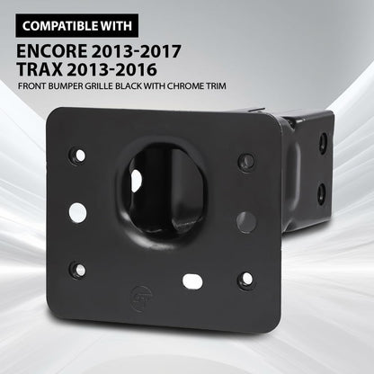 G-PLUS Bumper Impact Bar Bracket Set Compatible with Buick Encore 2013-2017 Chevy Trax 2013-2016 42392685, 42392684 Black