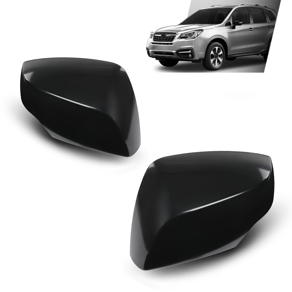 G-PLUS Door Side Rear View Wing Mirror Cover Cap Pair Compatible with Subaru Forester 2014-2018 (non eyesight detection),Fit Subaru Outback Crosstrek Impreza 2012-2014 91059AJ200