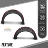 G-PLUS Fender Flares Compatible with Ford Maverick 2022 2023 2024 2025 Front Rear Wheel Eyebrow Fender Trim Smooth Black