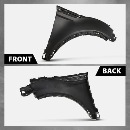 G-PLUS Front Right Fender Panel Compatible with Evoque 2012-2018 Black